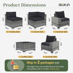 Aoxun 6 Piece Patio Furniture Set - Image 7