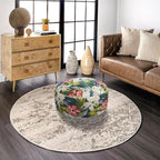 Magpie Fabrics Indoor/Outdoor Inflatable Stool Ottoman Pouf, Water Repellent - Image 2