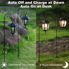 Dynaming 2 Pack Solar Hanging Lights Outdoor, Solar Powered Garden Decorative - Image 2
