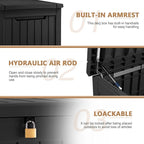 Devoko XXL 230 Gallon Resin Large Deck Box Waterproof Outdoor Storage Box - Image 6