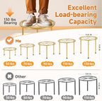 5 Pack Metal Plant Stand, Anti-Rust Iron Plant Stands - Image 2