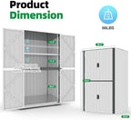 AECOJOY Outdoor Storage Cabinet Waterproof, Large Tall Vertical Outdoor - Image 5