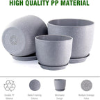 10/9/8 inch Plant Pots, Flower Pots - Image 4