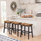 Rustic Bar Stools, 24 Inch Barstools Set of 2, Counter Height Stool - Image 6
