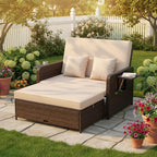 Tangkula Patio Rattan Daybed - Image 2
