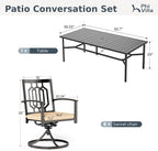 PHI VILLA 9 Pieces Outdoor Dining Set - Image 8