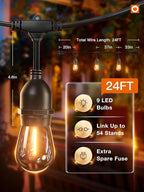 addlon LED Outdoor String Lights 24FT - Image 5