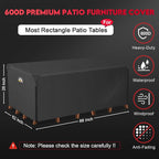 Zettum Patio Furniture Cover Rectangle - Image 2