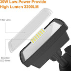 LEPOWER LED Security Lights Motion Sensor Light Outdoor, 30W 3200LM Motion - Image 3