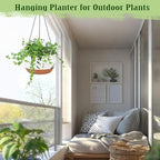 Hanging Planters for Outdoor Indoor Plants, 2 Pack 12 Inch Hanging Basket - Image 6