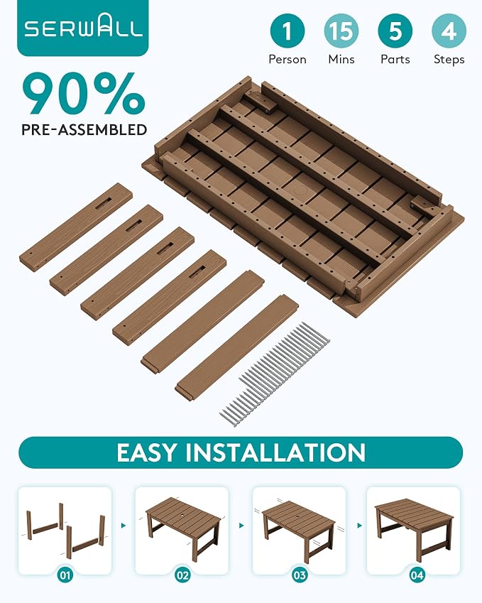 SERWALL Outdoor Coffee Table - Image 8
