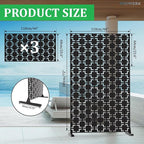 6FT Outdoor Metal Privacy Screen – Decorative Privacy Fence and Room/Garden - Image 9