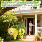 Hacaroa 2 Pack Sloth Hanging Planters - Image 8