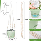 2-Pack 5.7-Inch Self-Watering Hanging Planters - Image 5