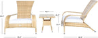 SAFAVIEH Outdoor Collection Edna Natural/White Cushion 3-Piece Lounge Set - Image 15