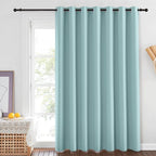 NICETOWN Sliding Door Curtain 84 inches Long, Grommet Privacy Darkening Window - Image 2