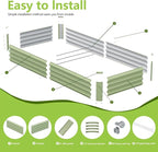2PCS 8x2x1FT Galvanized Raised Garden Bed, Galvanized Planter Raised Garden - Image 3
