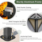 Aoxun Hardtop Gazebo 10x10, Aluminum Frame Canopy - Image 6