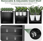Metal Large Planter Box 20" L x 20" W x 20" H, Heavy Duty Tall Rectangle - Image 4