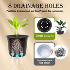 100 Packs Nursery Pots, 3 Inches Plastic Nursery Pots - Image 3