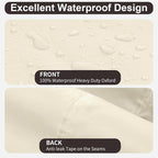 PureFit Outdoor Couch Cover Waterproof Patio Sofa Furniture Covers, 3-Seater - Image 4