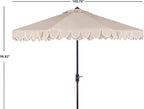 SAFAVIEH 9ft Outdoor Patio Umbrella, Auto Crank Tilt, UV Resistant - Image 3