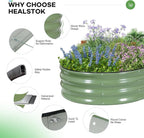 Galvanized Raised Garden Bed Outdoor, Rust-Resistant Garden Planter Box - Image 3