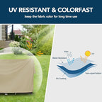 Easy-Going Square Patio Furniture Waterproof Outdoor Dining Table and Chair - Image 3