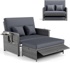 RELAX4LIFE Wicker Patio Outdoor Daybed by RELAX4LIFE