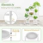 iDavosic.ly Plant Stand Indoor Outdoor, 8 Tier Corner Metal Flower Display - Image 4