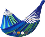 Double Hammock 2 Person Extra Large 220x160cm Total Length 330cm Load 500lb by GOCAN