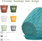 4/4.5/5/5.5/6/6.5/7 Inch Plant Pots, 7 Pack Flower Pots - Image 4