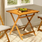 IDZO Legolas FSC Acacia Wooden Folding Table, Heavy Duty 270lbs Capacity by Idzo