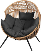 JAMFLY Egg Chair Wicker Outdoor Chairs, Oversized Patio Chair Oversized Lounger - Image 6