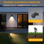 Low Voltage Landscape Lighting, 8 Pack Outdoor LED Landscape Spotlights - Image 5