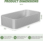 3 Pack Tall 4x2FT Corrugated Galvanized Steel Raised Garden Bed Outdoor - Image 4