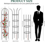 100% Metal Garden Obelisk Trellis - Image 2