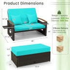 Tangkula Patio Rattan Daybed - Image 6