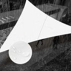 SUNNY GUARD Waterproof Sun Shade Sail 10'x11'x14.9' White Right Triangle UV by SUNNYGUARD