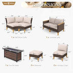 Sophia & William Patio Furniture Set - Image 8