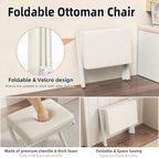 Foldable Foot Stool Ottoman, Modern Foot Rest - Image 4