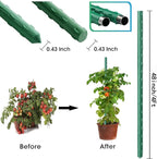 4Feet 48inch Garden Stakes Sturdy Plant Sticks Support Tomato Stakes - Image 2