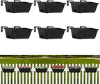 ETELI Railing Planter Hanging and Planter Box Brackets Set 6 Pack Adjustable - Image 9