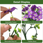 INQCMY Artificial Flowers for Outdoors Fake Plants Spring Decoration, 12 - Image 3