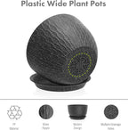 12/10/9 inch Large Flower Pots, 3 Set Big Plant Pots - Image 4