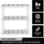 Oskar Heavy Duty Plastic Storage Shelves- - Image 7