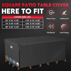 Zettum Patio Furniture Cover Rectangle - Image 3
