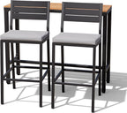 Crestlive Products Outdoor Bar Table and Chairs Set, 3 Piece Outside Patio Bar - Image 9