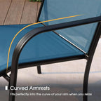 VICLLAX Patio Dining Set for 2, Outdoor Furniture Set Includes Small Table and - Image 5