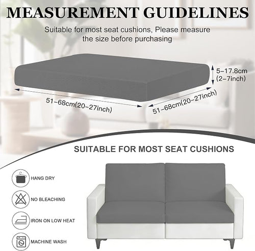 4Pcs Patio Stretch Cushion Covers, Outdoor Sofa Replacement Cover Slipcovers - Image 2